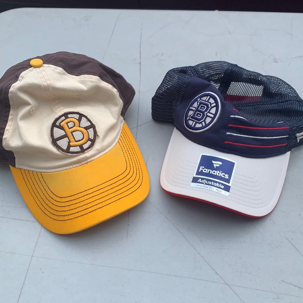 Bruins hats NWT